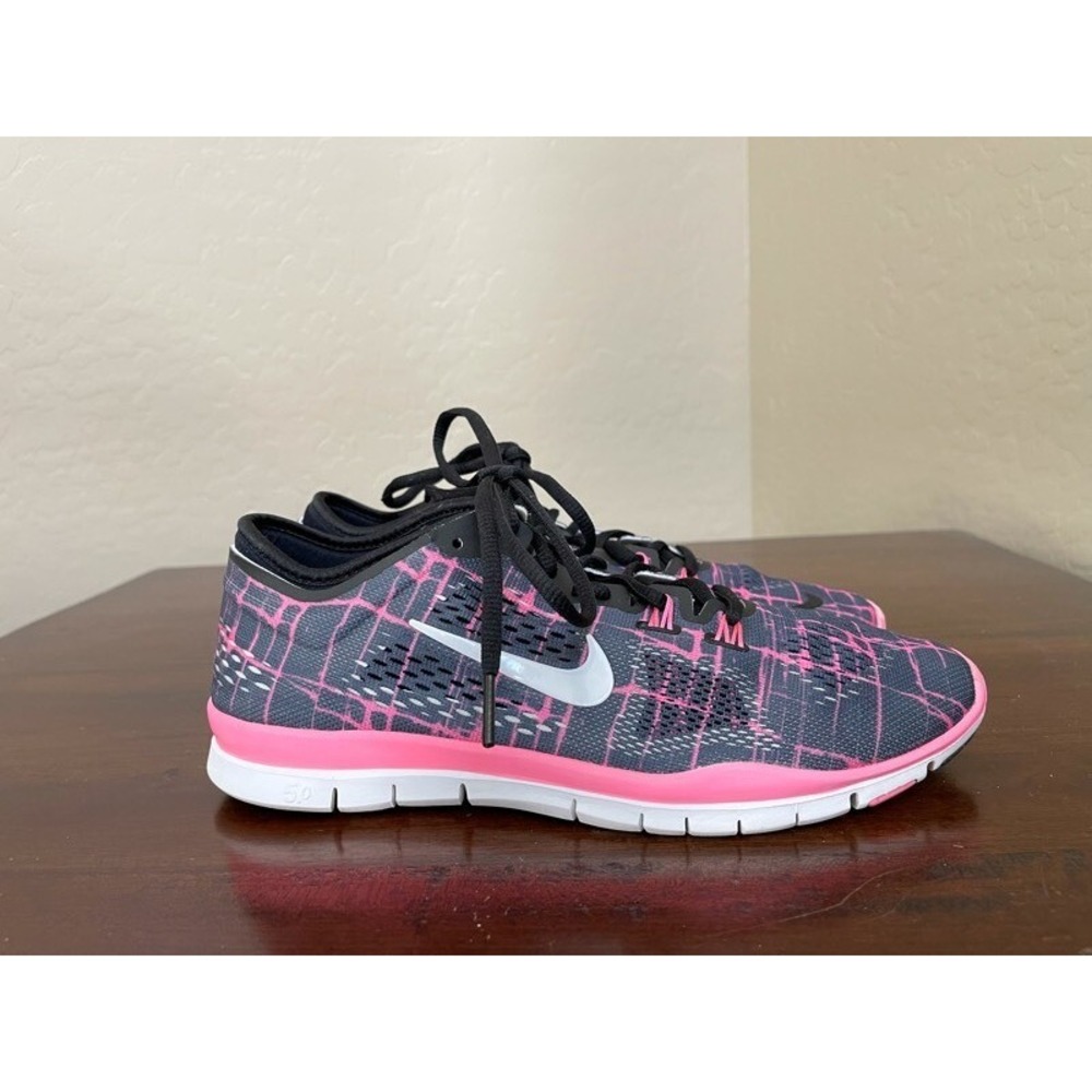 Nike Womens Free 5.0 TR Fit 4 Running Shoes Blue 629832-003 Lace Up 8.5 M